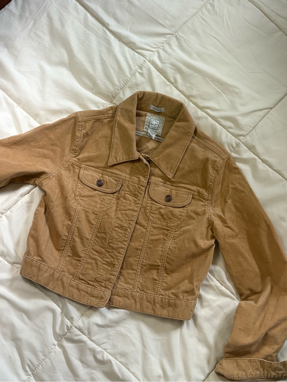 Old Navy Cropped Tan Jean Jacket